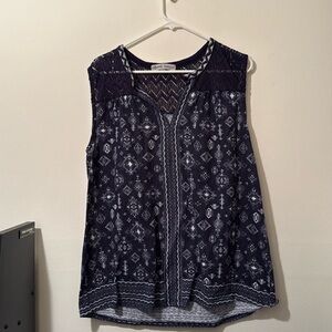 Absolutely Famous 2X Woman’s Tank Top Blue